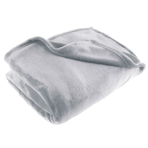 60x70 Oversized Flannel Fleece Throw Blanket Light Gray