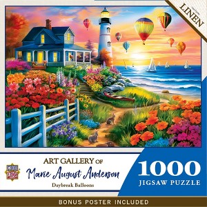 MasterPieces 1000 Piece Jigsaw Puzzle - Daybreak Balloons - 19.25"x26.75" - 1 of 4