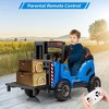 Remote-Control 12V Forklift Ride-On Truck w/ Lifting Fork & Pallet - Electric Construction Car for Toddlers/Kids - 4 of 4