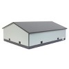 1/64 Light & Dark Gray 3 Door 60ft x 80ft Wooden Implement or Shop Building STA-212 - 3 of 3