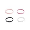 scünci Kids Polyband Elastics Hair Ties with Reusable Pouch - Pink/Black/Clear - 450pcs - 4 of 4
