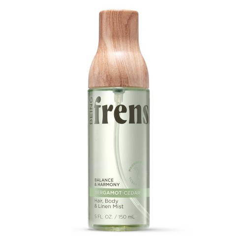 Being Frenshe Hair, Body & Linen Mist Body Spray With Essential Oils -  Bergamot Cedar - 5 Fl Oz : Target