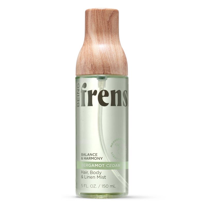 Being Frenshe Bergamot Cedar Women's Hair, Body & Linen Mist Body Spray with Essential Oils - 5 fl oz: Paraben-Free