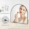 HOMLUX 32"x34" Decorative Bathroom Wall Mirror Arched Mantle Mirror: Metal Frame, Modern Decor - 2 of 4