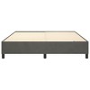 vidaXL Bed Frame Platform Bed Mattress Foundation Bedroom Furniture Velvet - King Dark Gray 13.8" - 4 of 4