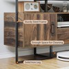 TV Stand for 75 Inch TV, Industrial Entertainment Center with Storage, Mid Century Modern Media Console Cabinet for Living Room, Rustic Brown - 4 of 4