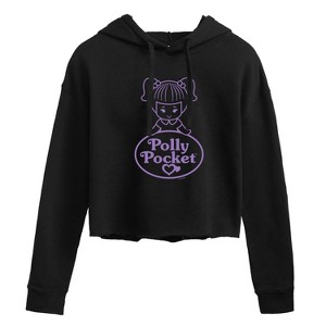 Women's - Polly Pocket - Logo And Doll Cropped Graphic Hoodie - 1 of 3