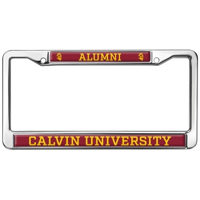 Calvin University Alumni Full Size Standard License Plate Metal Frame