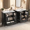 Lyngins Vintage 30" Freestanding Bathroom Vanity with Sink, Bathroom Storage Cabinet with Soft-Close Door, Adjustable Shelf + Removable-Drawer - 2 of 4
