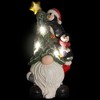 Northlight Lighted Gnome with Penguins Christmas Decoration -17" - Clear LED Lights - 3 of 4