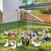 Large Metal Chicken Coop with Waterproof Cover,Walk-in Chicken Runs for Yard, Galvanized Wire Poultry Chickens Hen Pen Cage - 3 of 4