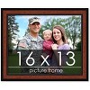 PosterPalooza | Simple Brown Picture Frame - UV Acrylic, Backing Board, Hanging Hardware Included - 2 of 4