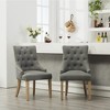 Ridstar 2 Piece Dining Chairs, Armless Chair For Dining Room-Gray - 2 of 4