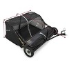 42 Inch Lawn Sweeper Tow Behind, 24 cu.ft. Large Pull Behind Grass Sweeper, Heavy Duty Leaf & Grass Collector - 3 of 4