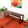 TiramisuBest Button Tufted Bed Bench - Upholstered with Arms & Solid Wood Legs, Black - 3 of 4