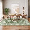 9x12 Washable Rug with Non Slip Backing Vintage Foldable Low Pile Rugs Traditional Throw Floor - 2 of 4