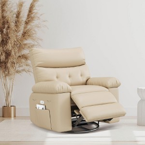 GustoWave Extra Wide Swivel Rocking Recliner Chair for Adults, Massage Recliner Sofa, Upholstered Glider Reclining Nursery Chair - 1 of 4