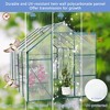 Greenhouses For Outdoors, Walk In Greenhouse With Adjustable Roof,  Drainage System & Galvanized Base, Rust-proof Greenhouse For Backyard - 3 of 4