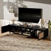 ChicFurnit TV Stands and Consoles Entertainment Center with Storage Cabinets and Open Shelf Media Console for Living Room, Black, 78.74"*14.6"*18.9" - 3 of 4