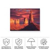 Trademark Fine Art - R W Hedge Fiery Castles Matted Framed Art - 4 of 4