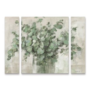 Trademark Fine Art -Danhui Nai Scented Eucalyptus Neutral  Panel Set Art - 1 of 3