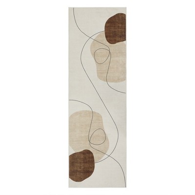 Runner Rug 2x6 Modern Geometric Machine Washable Area Rug