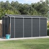vidaXL Garden Shed Anthracite Galvanized steel Large Garden Shed - 2 of 4