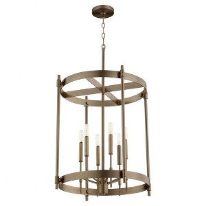 Quorum Lighting Hamilton 6 - Light Chandelier in  Dark Brass - 1 of 4
