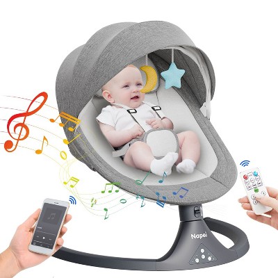 Napei Electric Baby Swing for Infants and Toddlers,with Bluetooth Music , 2 Seat Position,
5 Swing Angles with Gentle Speed