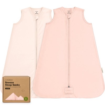 2-Pack Snooze Baby Sleep Sacks, Organic Cotton Wearable Blanket, Soft  Toddler Sleeping Bag, Smooth Zipper