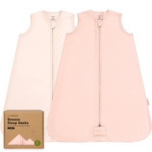 2-Pack Snooze Baby Sleep Sacks, Organic Cotton Wearable Blanket, Soft  Toddler Sleeping Bag, Smooth Zipper - 1 of 4