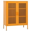 vidaXL Storage Cabinet Mustard Yellow 31.5"x13.8"x40" Steel - 2 of 4