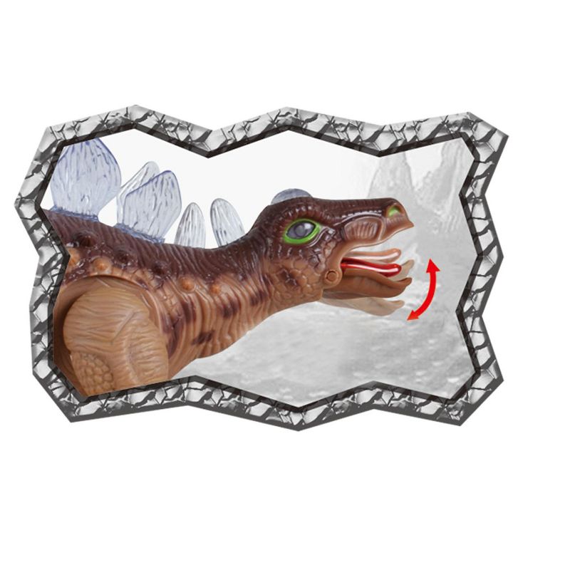 Ready! Set! Play! Link Stegosaurus Dinosaur With Lights And Sounds - Brown, 2 of 4