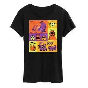 Women's - Disney - Halloween Movie Grid Short Sleeve Graphic T-Shirt - 1 of 4