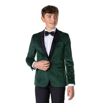 OppoSuits Deluxe Teen Boys Blazer - Dinner Jacket - Rich Green