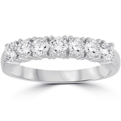 Pompeii3 1ct Diamond Wedding Ring Anniversary 14K White Gold