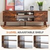 Sapphtopaz TV Stand for TVs Modern TV Entertainment Center with Storage Cabinets and Open Shelves, TV Stands for Living Room - 2 of 4