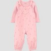 Carter's Just One You® Baby Girls' 2pc Cherries Long Sleeve Bodysuit and Overalls Set - Pink - 4 of 4