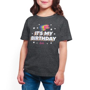 Girls' - Barbie - It's My Birthday Short Sleeve Graphic T-Shirt - 1 of 4