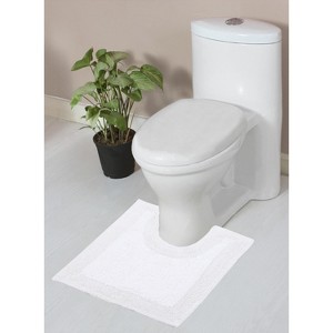 Home Weavers Luxury Collection 100% Cotton Tufted Bathroom Rug, Non-Slip Latex Bath Rug - 1 of 4