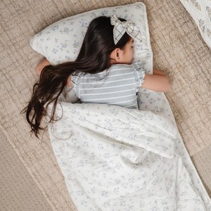 Makemake Organics Organic Cozy Comfort Nap Mat - Mini Roses, 20" x 50" - 1 of 4