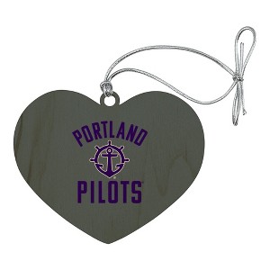 Portland Pilot Heart Love Wood Christmas Tree Holiday Ornament - 1 of 3