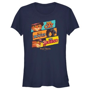 Juniors Womens Puss in Boots: The Last Wish The Cat The Boots The Legend T-Shirt - 1 of 4