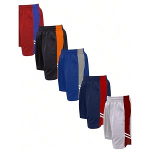 Kids 5 Pack Super Soft Mesh Shorts Ultra Soft Basics - 1 of 4