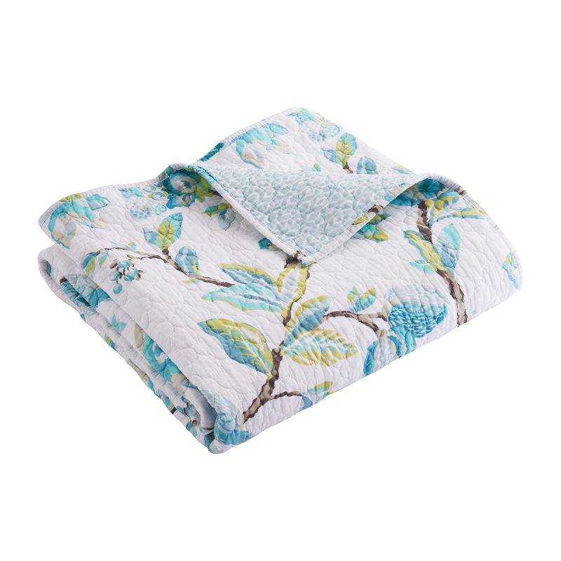 Cressida  Floral Quilted Throw - Levtex Home, 4 of 5