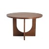 Christopher Knight Home Naomi Rustic 48" Wood Round Dining Table with Criss Cross Legs Walnut - 4 of 4