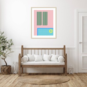 Amanti Art Poolside Fun II by Regina Moore Wood Framed Wall Art Print - 1 of 4