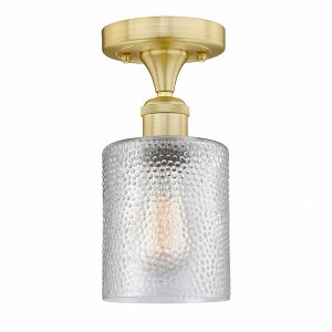 Cobbleskill - 1 Light Semi-Flush Mount In Art Deco Style-9.75 Inches Tall and 5 Inches Wide - 1 of 1
