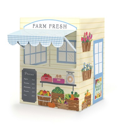 Kids' Large Indoor Farmer's Market Play Tent with Steel Frame