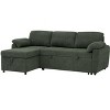 TiramisuBest 86" Gray Upholstered Pull-Out Sofa Bed - 2 of 4